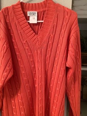Escada Sport Cable Knit Sweater